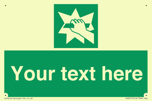 Custom Break Glass Sign